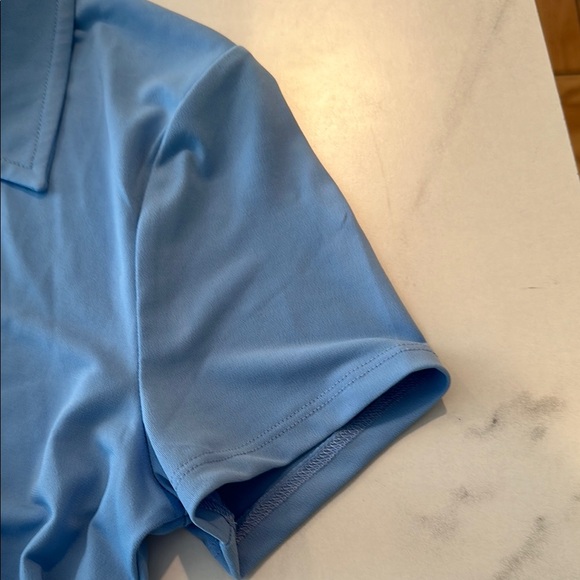 Abercrombie & Fitch Light Blue Short Sleeve Polo Top - Picture 5 of 5